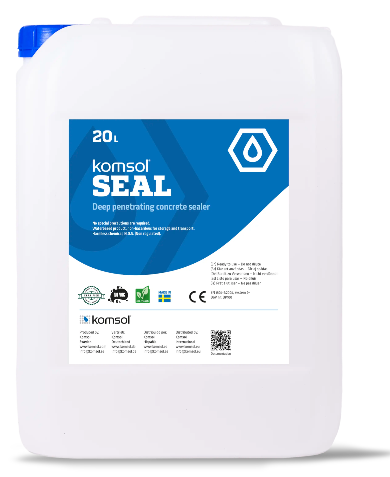Kanister Komsol SEAL Polysilikat Beton Schutz Permanent diffusionsoffen ungiftig tiefeindringend Titel
