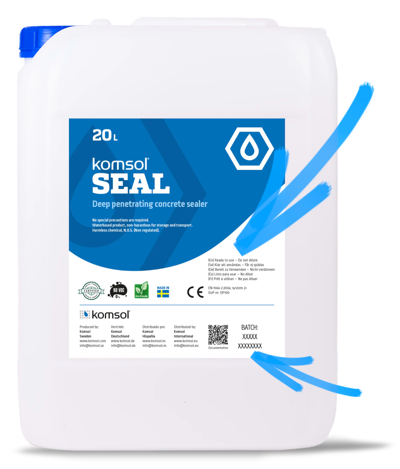 Kopf Kanister Komsol SEAL Polysilikat Beton Schutz Permanent diffusionsoffen