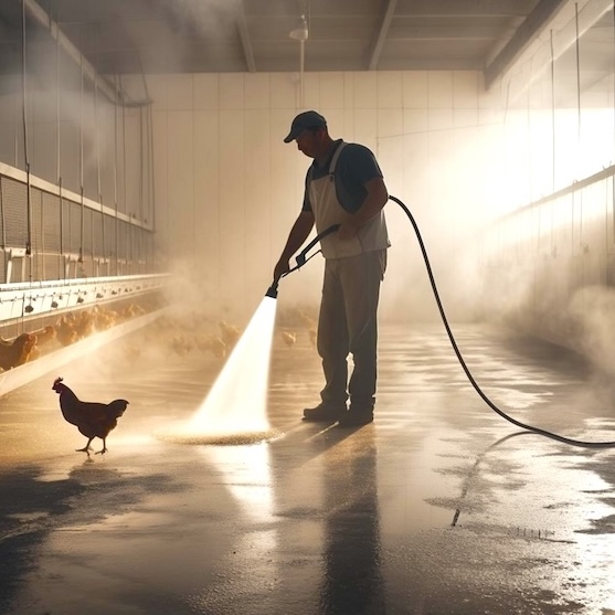 Landwirtschaft Stall Reinigen komsol SEAL Beton Boden Stallboden Versiegeln