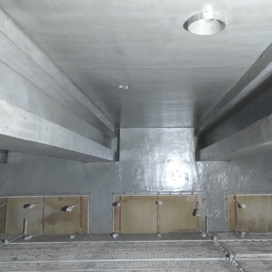 komsol SEAL Sulfit Chlorid Schutz Dauerhaft Beton tief eindringend Produktion Anlage nachher