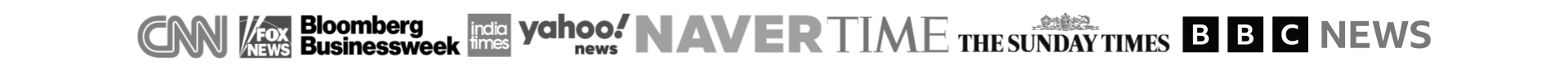 CNN FOX NEWS Bloomberg TIME SUNDAY TIMES BBC
