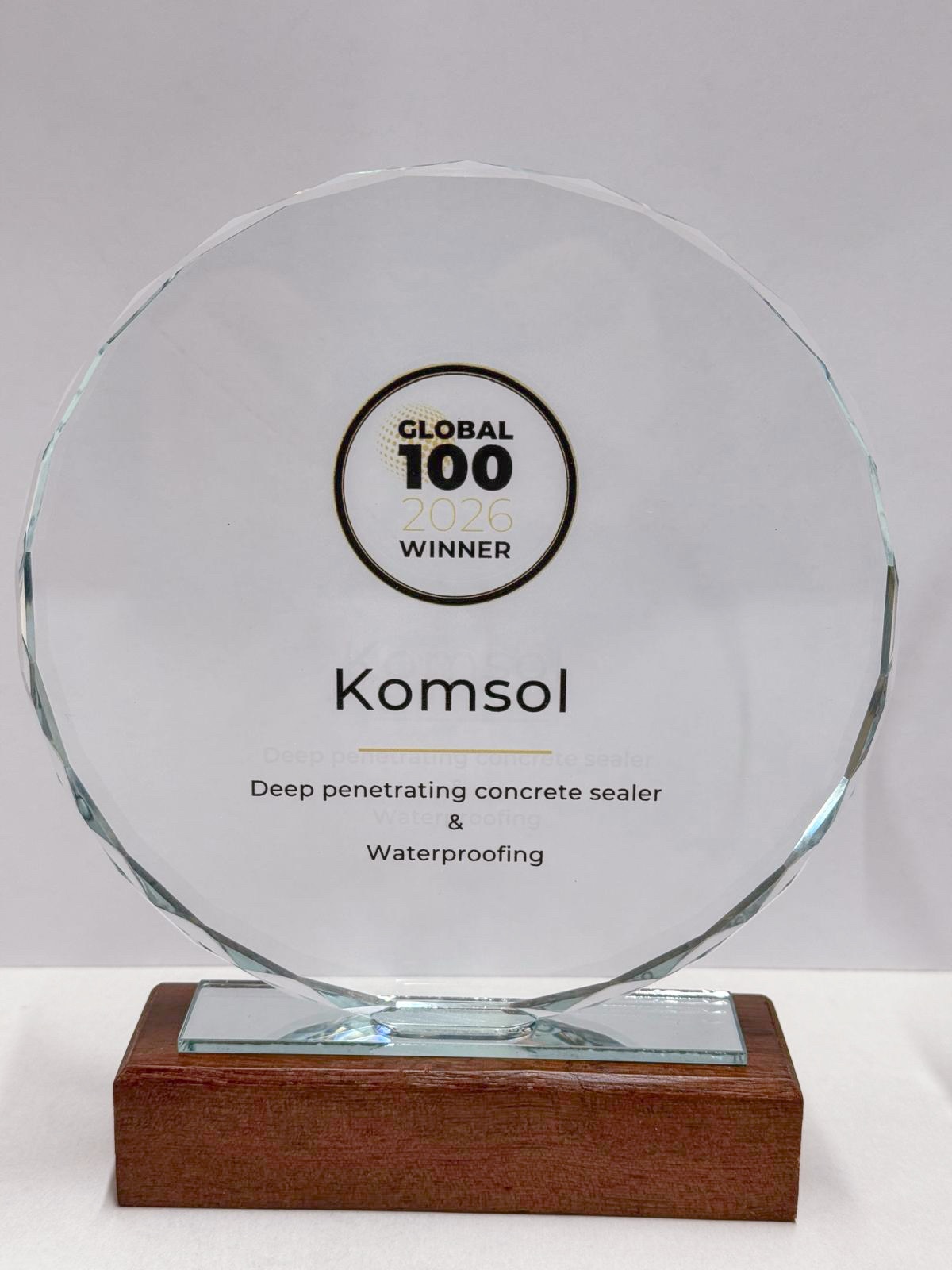 M&A Today Global 100 Awards 2026 Komsol Pokal Auszeichnung